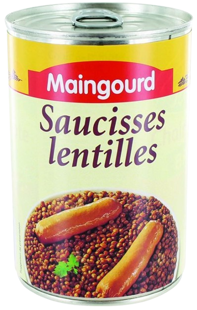 Maingourd Saucisse aux Lentilles.1/2