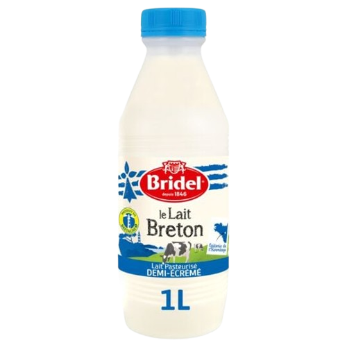 Bridel Lait Demi-Écrémé  1L