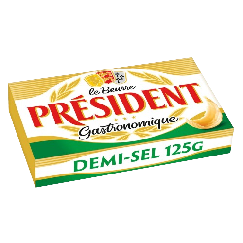 Président Beurre 125g Demi-Sel 125G