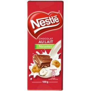 NESTLE choco .lait noisette .123GR