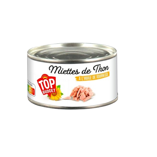 T.budget Miettes de Thon à l'Huile Végétale 160g