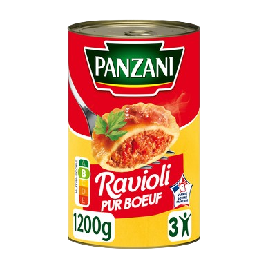 PANZANI Ravioli Pur Boeuf 1/2