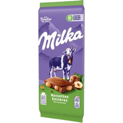 MILKA tab.choco 100G noisttes