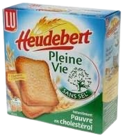 Heudebert Biscottes sans sel, 34 tranches 300g