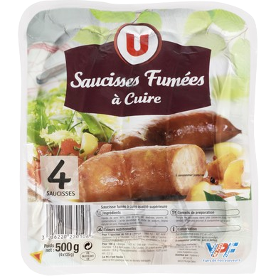 Saucisse Fumée Cuite 4x125g