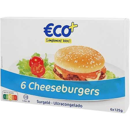 T.budget 6 Cheeseburger 750g