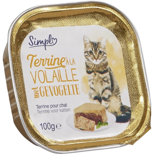 Pâtée pour Chat au Volaille et Foie BQ 100g