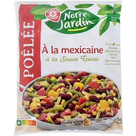 Mélange Mexicain de Légumes Verts Surgelés 1KG