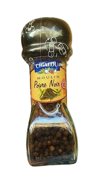 Cigalou Moulin à Poivre Noir en Grains - 35g