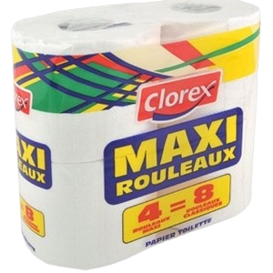 Chlorex papier wc 4 rouleaux