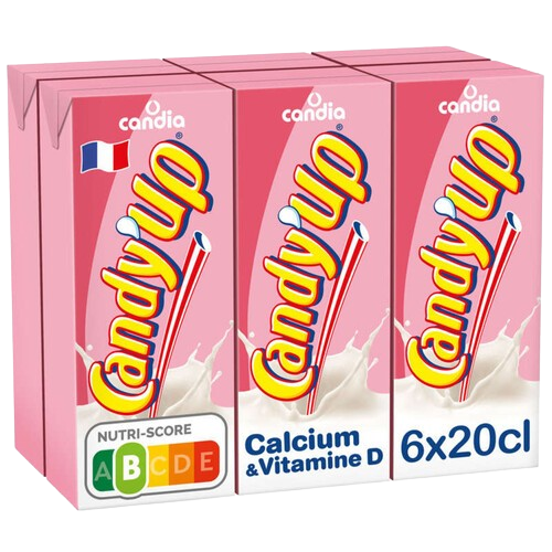 Candy Up Lait Fraise 6X20CL