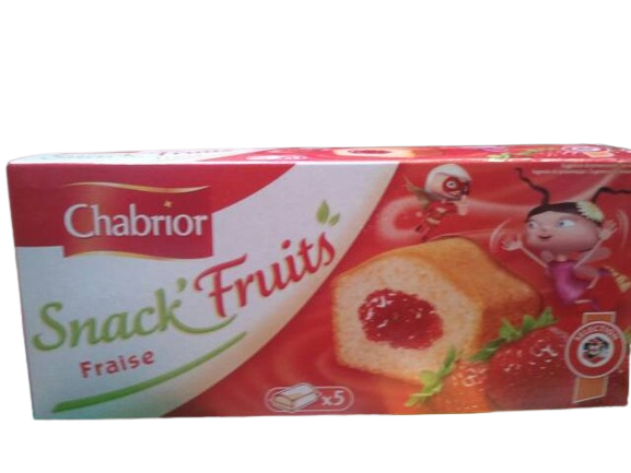 SNACK Fruit fraise  X5 150G