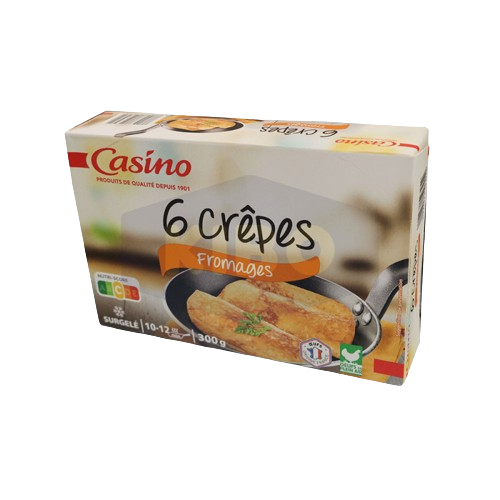 C.leger 6 Crêpes Fourrées à la Confiture et au Fromage 300G