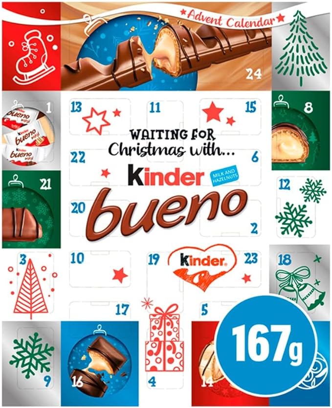 KINDER BUENO Calendrier de l'Avent 167G