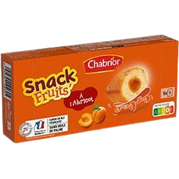 Snack fruit abricot X5 150G