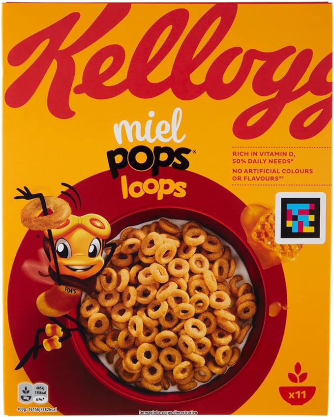 Kellogg's Céréales miel pops 330g