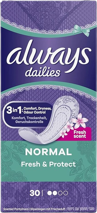 Always Dailies protège-slips fresh protect normal 30