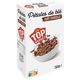 Pétales de blé au chocolat en poudre - Top budget - 750g