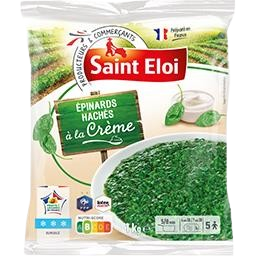 Épinards Hachés à la Crème Saint Eloi 1Kg