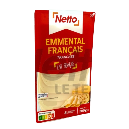 Emmental français tranchés 8 tranches 200g