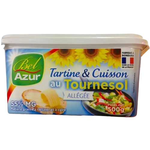 Belazur Margarine de Tournesol Allégée 500g