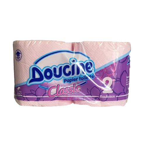 Doucine Papier Toilette Rose 2 rouleaux