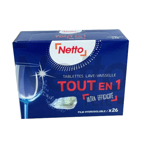 Netto Tabs Lavage Vaiselle Tout en Un x26