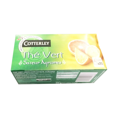 Thé Vert aux Agrumes Cotterley 50g | 25 Sachets