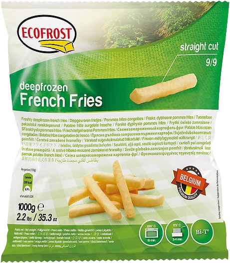 Frites Dorées et Croustillantes st 9/9 2.5KG