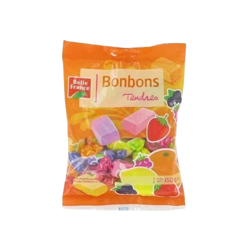 BELLE FRANCE Bonbons tendres fruits 150G