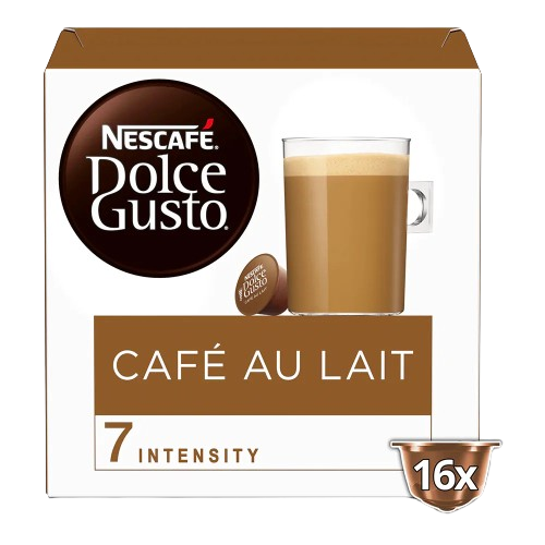 Café au lait dolce gusto, 16 capsules