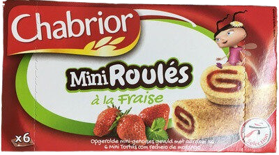 CHABRIOR mini roul fraise 150G