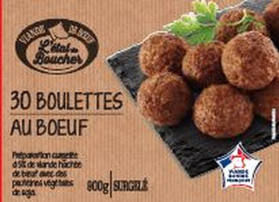 Boulettes de Viande Savoureuses  30X30G  900G