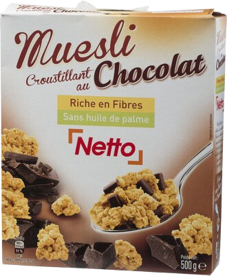 Muesli croustillant au chocolat - Netto - 500 g