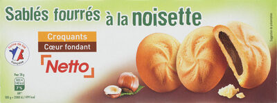 NETTO sable fourre noisttes.125G