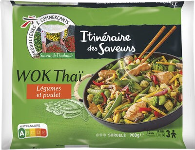 Wok Thaï Poulet & Légumes 900g