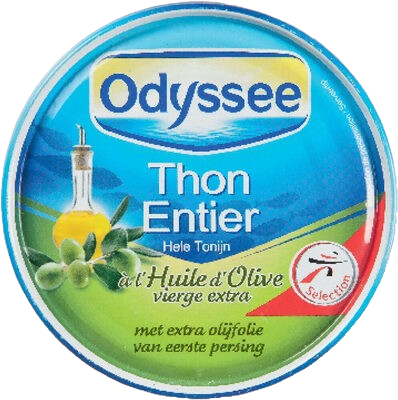 Thon Entier à l'Huile d'Olive Odyssée 1/5 160G