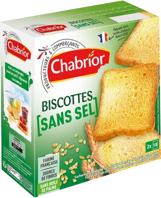 Biscottes sans sel - Chabrior - 300 g