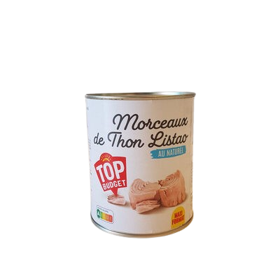 Thon Naturel t.budget en Morceaux 1/2 400G