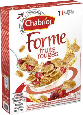 Céréales forme fruits rouges  Chabrior  300 g