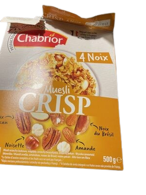 CHABRIOR muesli aux noix 500 g