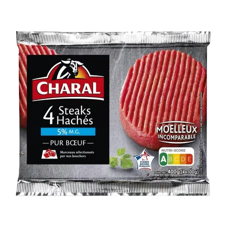 Charal Le Pur Bœuf 5% x4 100g