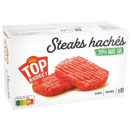 Steaks Hachés T.budget.20% 10X100