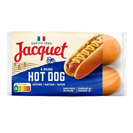 Pains à Hot Dog Jacquet X4  240G