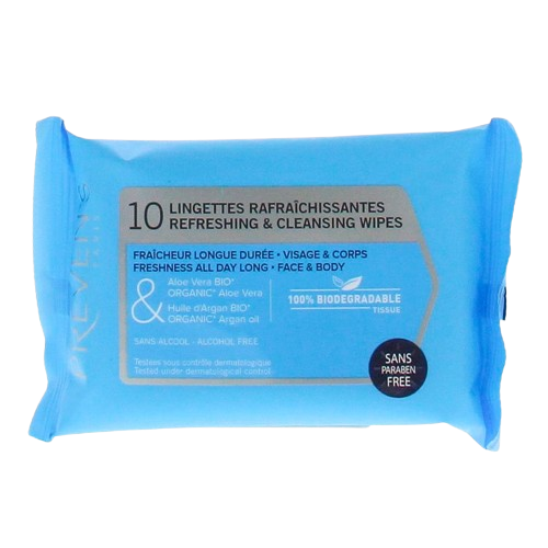 Lingettes nettoyantes & rafraichissantes.X10