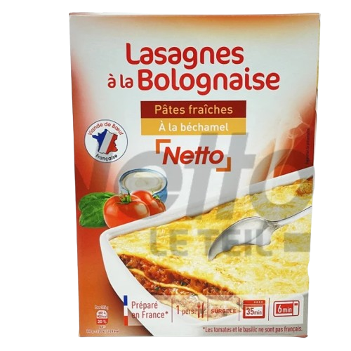 Lasagnes à la bolognaise à la béchamel 325g