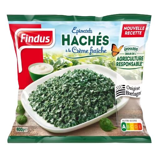 Findus Épinards Hachés à la Crème  900G